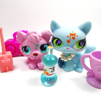 Littlest Pet Shop Musical note cat #2878 and Puppy #2868 with accessories - My Cute Cheap Store