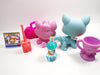 Littlest Pet Shop Musical note cat #2878 and Puppy #2868 with accessories - My Cute Cheap Store