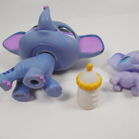 Littlest Pet Shop Baby and Mommy Elephant with purple eyes #2120 - My Cute Cheap Store