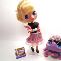 Littlest Pet Shop Blythe doll B3 and Spider #1619