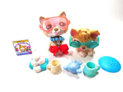 Littlest Pet Shop Siberian Husky dog #1817 and Baby #1013 with accessories - My Cute Cheap Store