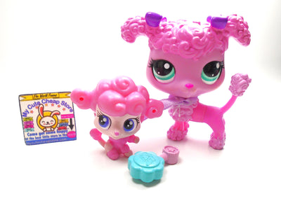 Littlest Pet Shop Mommy and Baby Poodle - My Cute Cheap Store