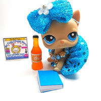 Littlest Pet Shop Shorth Hair cat #228 with cute accessories - My Cute Cheap Store