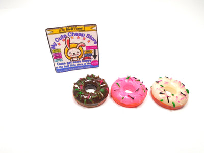 Cute lot of 3 miniature donuts - My Cute Cheap Store