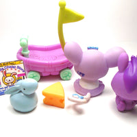 Littlest Pet Shop Super cute Purple Mouse #1698 with accessories