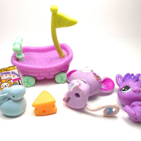 Littlest Pet Shop Super cute Purple Mouse #1698 with accessories - My Cute Cheap Store
