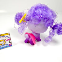 Littlest Pet Shop cute Purple Hair dog with a Skirt - My Cute Cheap Store