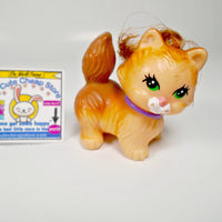 Littlest Pet Shop Kenner Yellow cat with real hair - My Cute Cheap Store