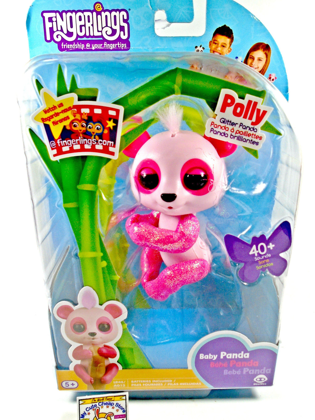 Fingerlings Baby Poly Glitter Panda - My Cute Cheap Store